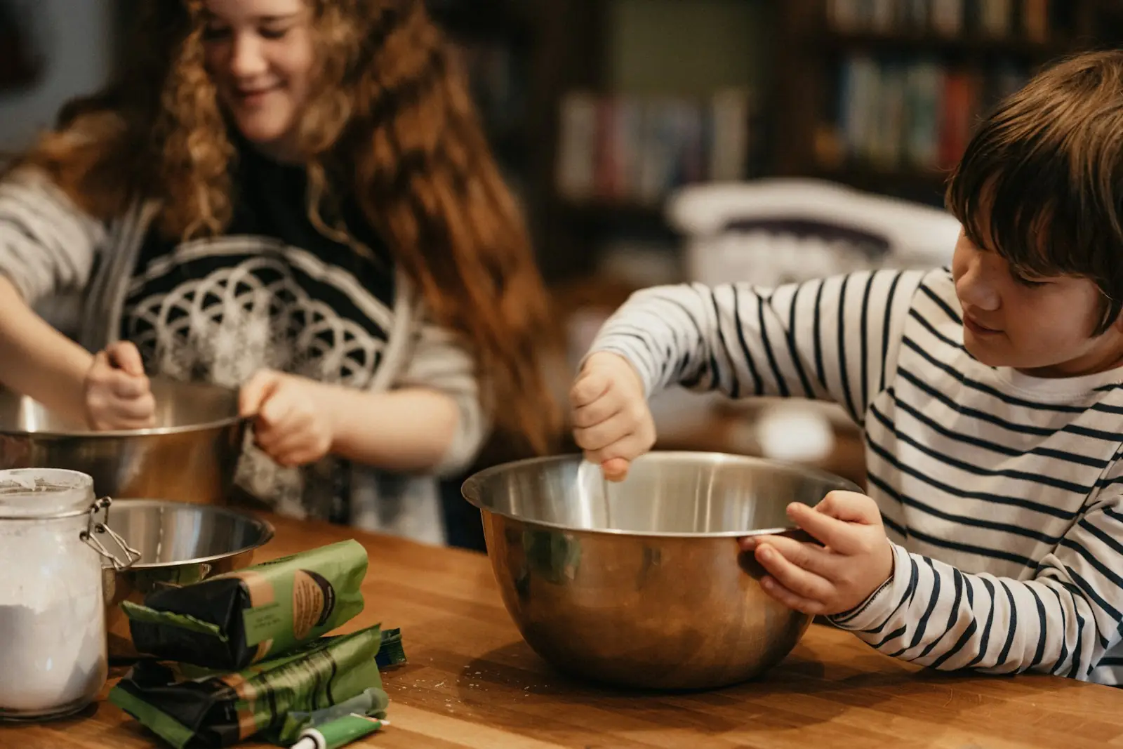 Saturday family kitchen